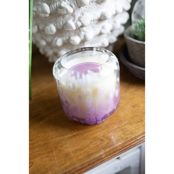 SALE Anthropologie Val Speckled Glass Candle NEW - Picture 3 of 3